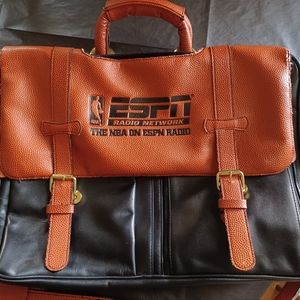 ESPN NBA ABC Spalding Basketball Briefcase/Laptop Carrying Bag!! RARE!